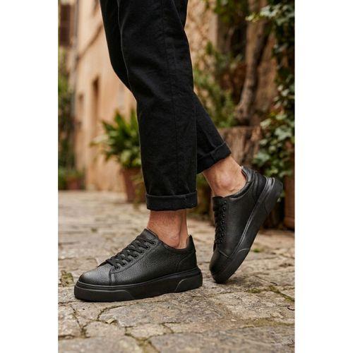 BLF-010 Erkek Sneaker Günlük Casual Spor Ayakkabı Siyah Taban