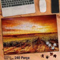 Asil Hobi Tarla - Bağ - Çiftçi - Doğa- Manzara Yapboz-ayak Destekli Çerçeveli 240 Parça Puzzle