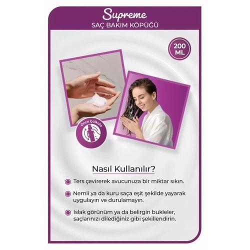 Supreme Saç Köpük 200 ML - Nemlendirme - mrfs