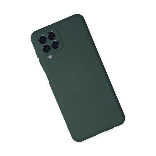 Newface Samsung Galaxy M33 Kılıf Nano içi Kadife  Silikon - Koyu Yeşil