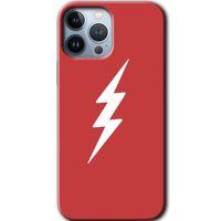 iPhone 13 Pro Max Kılıf HD Desen Baskılı Arka Kapak + Temperli Cam - Flash Logo