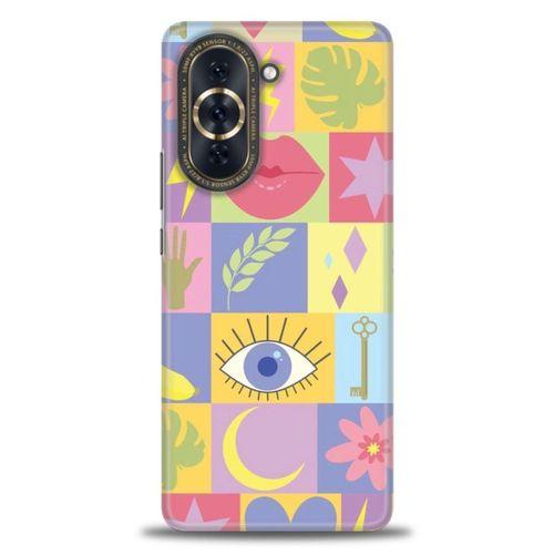 Huawei Nova 10 Pro Kılıf HD Baskılı Kılıf - Tek Göz + Tam Ekran Koruyucu