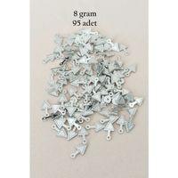 Oya Abiye Bileklik Kolye Pleksi Metalik Plastik Pul Gümüş Renk 8 gram 95 adet - BNC505