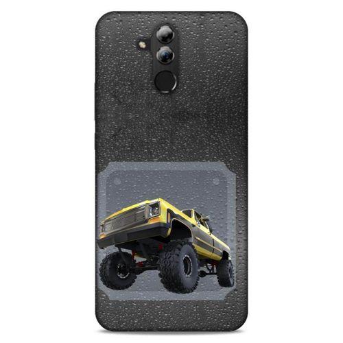 Lopard Huawei Mate 20 Lite Uyumlu Kılıf PickUpX (22) Tam Koruma Kılıfı Sarı Siyah