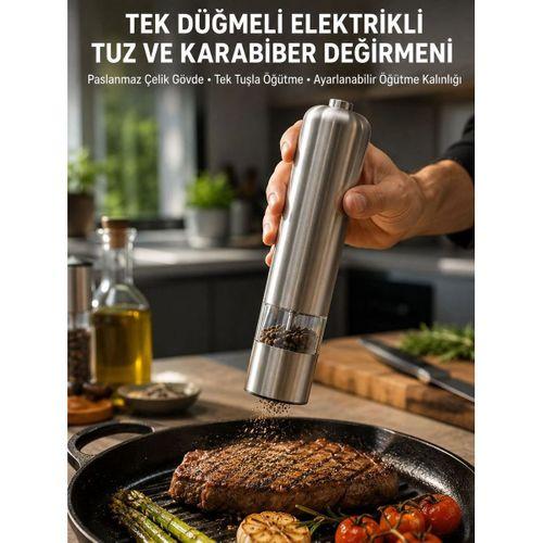 Elektrikli Baharat Öğütme Cihazı Ergonomik Şeffaf Gövde Yeni Nesil