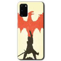 Galaxy S20 Kılıf HD Desen Baskılı Arka Kapak - Dragon Hunter 1 + Kırılmaz Cam