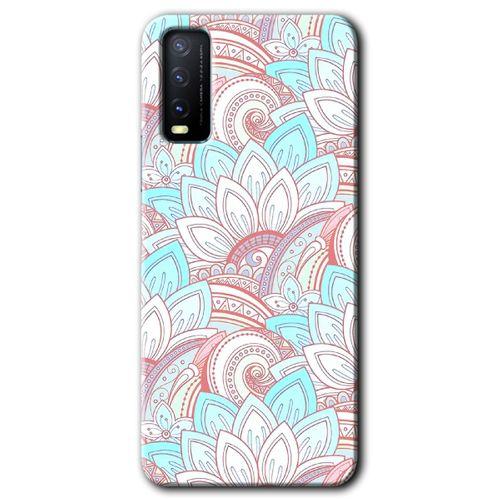 Vivo Y20s Kılıf HD Desen Baskılı Arka Kapak - Çin Mandala 1