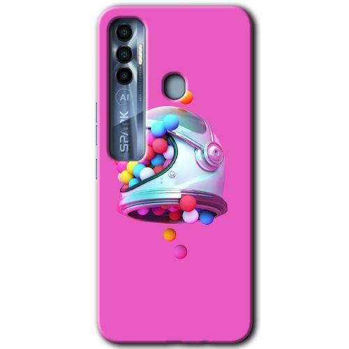 Tecno Spark 7 Pro Kılıf HD Desen Baskılı Arka Kapak - Uzay Başlığı