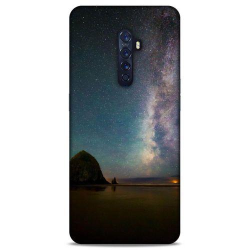 Lopard Oppo Reno 2 Uyumlu Kılıf Gece'S (20) Koruyucu Kılıf Siyah Yeşil