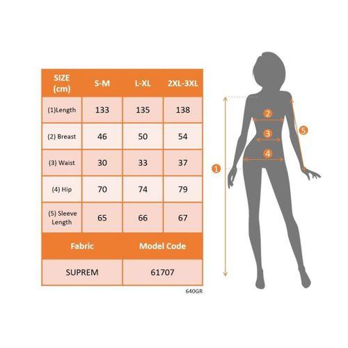Kadın Uzun Kollu Kruvaze Yakalı Beli Kuşaklı Desenli Süprem Maxi Elbise