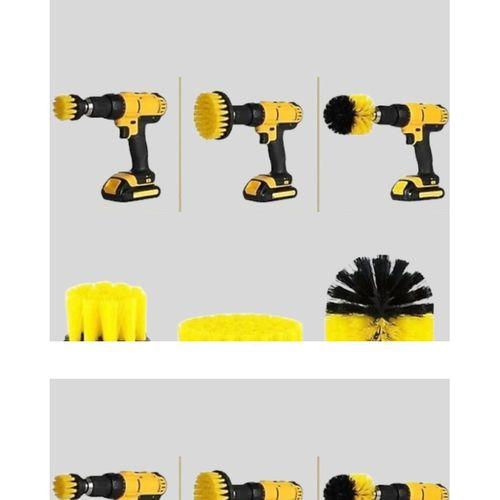 3’lü Matkap Ucu Fırça Seti – Derinlemesine Temizlik, Tüm Yüzeylerle Uyumlu