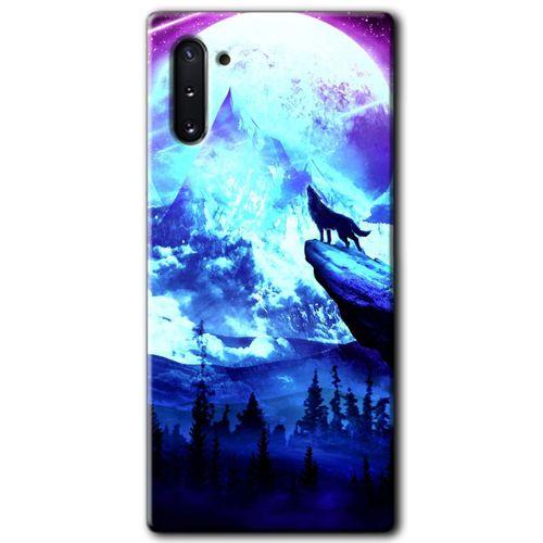 Potkal Hediye Fabrikası Samsung Galaxy Note 10 Kılıf HD Desen Baskılı Arka Kapak - Mega Kurt