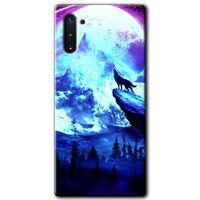 Potkal Hediye Fabrikası Samsung Galaxy Note 10 Kılıf HD Desen Baskılı Arka Kapak - Mega Kurt