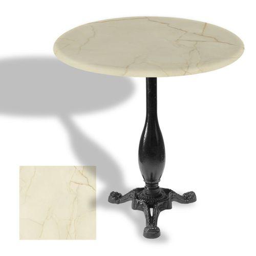 Dockers Çipa 2015 Döküm Ayak Yuvarlak Masa Çap 107cm - (Werzalit, Wermodin ve Allzalit Tabla) - Golden Marble