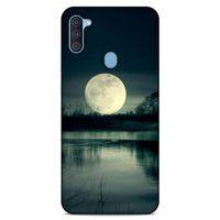 Lopard Samsung Galaxy A11 Uyumlu Kılıf Gece'S (36) Glitter Kılıf Ay Göl