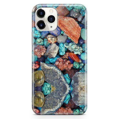 Apple iPhone 11 Pro Kılıf Pebbles Taşlı Arka Kapak Koruma Desenli Full Koruyucu