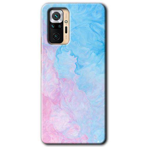 Xiaomi Redmi Note 10 Pro Kılıf HD Desen Baskılı Arka Kapak + Temperli Cam - Blue Art