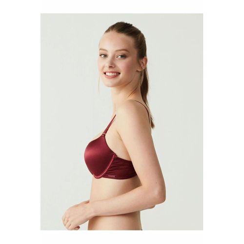 - Kadın Bordo Çift Destekli Sütyen