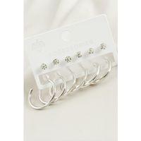 12 Adet Ezme Boru Taşlı Halka Küpe