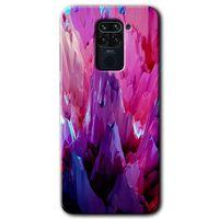 BeRa Aksesuar Xiaomi Redmi Note 9 Kılıf Baskılı Kapak - Abstraction Sharp +Tam Kaplayan Mat Seramik