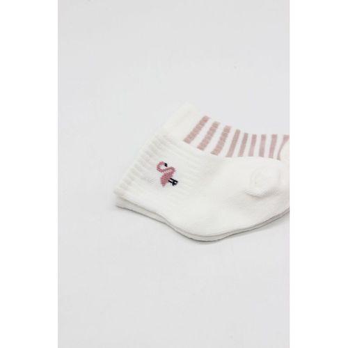 Bistyle Bistyle Little Girl Penye Soket Çorap 2li 10139 Ekru Lila
