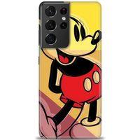 Samsung Galaxy S21 Ultra Kılıf HD Baskılı Kılıf - Mickey Mousee + Tam Ekran Koruyucu