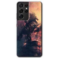 Galaxy S21 Ultra Kılıf HD Desen Baskılı Arka Kapak - Atatürk Portre + Kırılmaz Cam