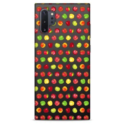 Frutix Elma 01 Samsung Galaxy Note 10 Plus Kılıf Desenli Silikon