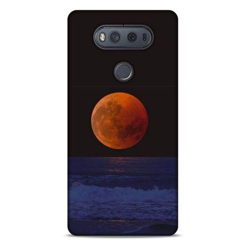 Lopard LG K61 Uyumlu Kılıf Gece'S (38) Neo Hybrid Kılıf Kızıl Ay