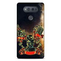 Lopard LG K61 Uyumlu Kılıf Tattoo's (16) Kalın Kılıf Karışık