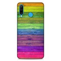 Lopard Huawei P30 Lite Uyumlu Kılıf Wood'X (26) Tpu Silikon Kılıf Desenli