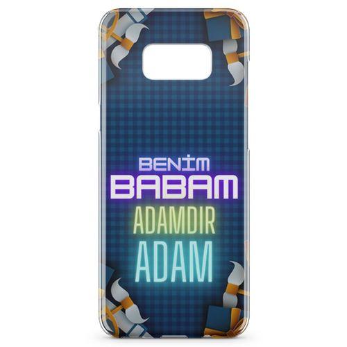 Samsung Galaxy S8 Plus Kılıf Babalar Günü Hediyesi Arka Kapak Koruma Desenli Full Koruyucu