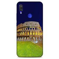 Xiaomi Redmi Note 7 Pro Kılıf Dünya Mimarisi (24) Darbe Emici Kılıf Kolezyum Roma