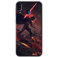 Samsung Galaxy M10 HD Baskılı Kılıf + 9D Tam Ekran Koruyucu - Darh Vader Wars
