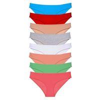 8 Adet Süper Eko Set Likralı Kadın Slip Külot Set 8