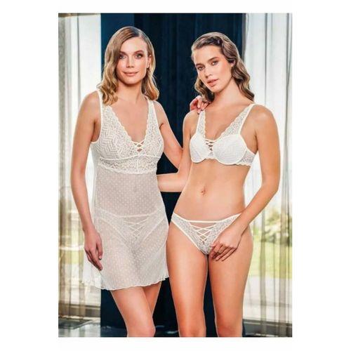 BÜŞRA İÇ GİYİM 1206 DESTEKLİ SÜTYEN KÜLOT KOMBİNEZON TAKIMSETİ ( 3 LÜ ) EMH