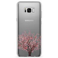 Samsung Galaxy S8 Plus Kılıf Kiraz Tomurcuk Arka Kapak Koruma Desenli Full Koruyucu