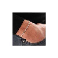 Unisex Tilki Kuyruğu Gümüş Renk Alaşım Erkek Bileklik Künye