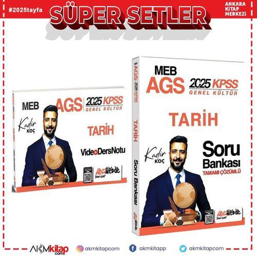 HocaWebde Yayınları 2025 MEB AGS KPSS Tarih Video Ders Notu ve Soru Bankası Seti 2 Kitap