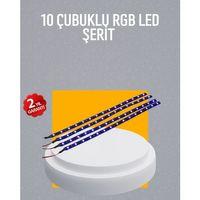 Led Yağmur Işığı Seti 10 Adet Meteor Çubuk Aydınlatma