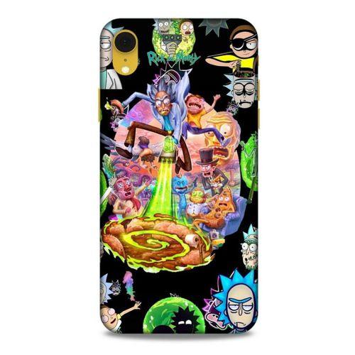 Apple iPhone XR Uyumlu Kılıf Rick And Morty (39) Liquid Crystal Kılıf Shadow Council