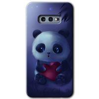 Samsung Galaxy S10e HD Baskılı Kılıf + 9D Tam Ekran Koruyucu - Bebek Panda