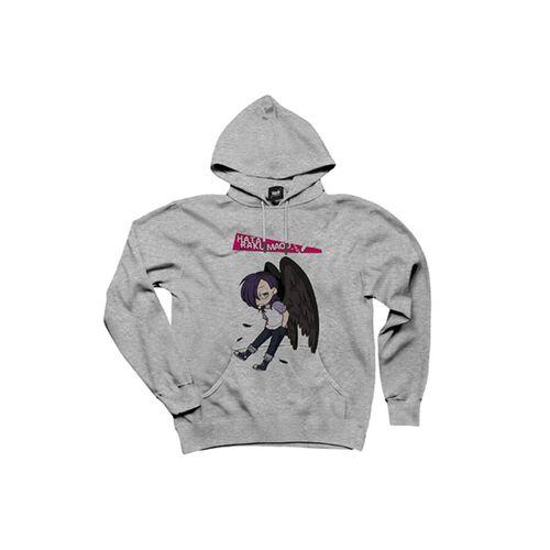 Hataraku Maou Sama Hanzo Urushihara Gri Kapşonlu Sweatshirt Hoodie