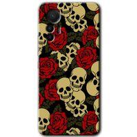 Xiaomi Mi 12 Lite HD Baskılı Kılıf + 9D Tam Ekran Koruyucu - Kurukafa Aşk