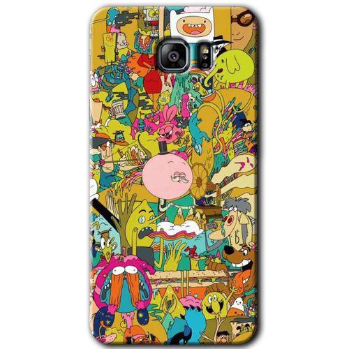 Samsung Galaxy Note 5 HD Baskılı Kılıf + 9D Tam Ekran Koruyucu - Süper Çizgi Kahramanlar 2