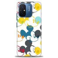 Xiaomi Redmi 12C Kılıf HD Baskılı Kılıf - Renkli Mickey Mouse + Tam Ekran Koruyucu