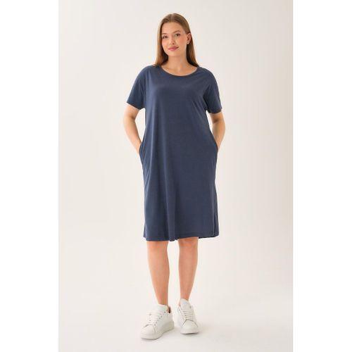 ALEXANDERGARDI CEPLİ BİSİKLET YAKA ELBİSE (B23-45700)