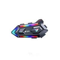 Y20 Motor Kurye Kask Kulaklık Rgb Modlu Bluetooth Motosiklet Kulaklık 5 3 Bluetooth Interkom