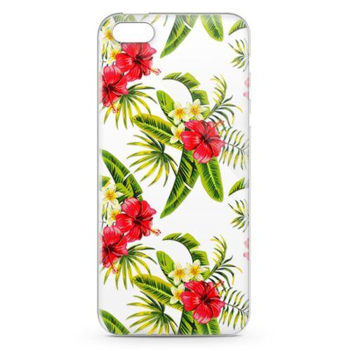 Apple iPhone 5 Kılıf Bodrum Çiçekleri Arka Kapak Koruma Desenli Full Koruyucu