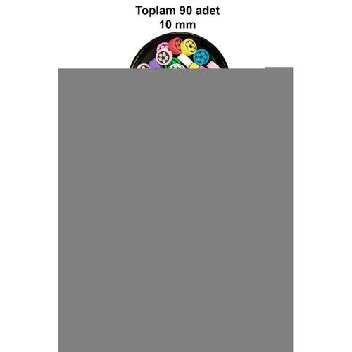 90 Adet 10 mm Polimer Kil Fimo Boncuk Takı Bileklik + 5 Metre Misina Hediye - Kalp - Deniz - Çiçek